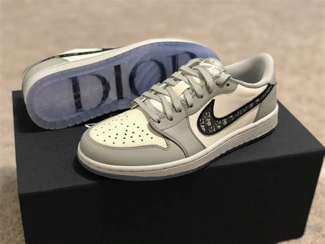 dior jordan 1 low sneakers